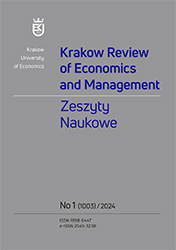 					Pokaż  Nr 1(1003) (2024): Krakow Review of Economics and Management/Zeszyty Naukowe Uniwersytetu Ekonomicznego w Krakowie
				